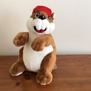 Buc-ees Beaver Mascot Plush Stuffed Animal 11" Red Hat 2024 Bucees